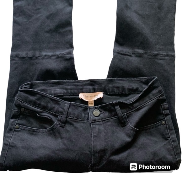philosophy republic clothing jeans black size 2 - Picture 3 of 9